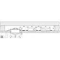 Deko-Light recessed spotlight DIONE IP44 DIM 840 swivelling, wired through IP44, silver dimmable