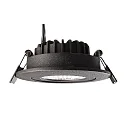 Deko-Light recessed spotlight DIONE IP44 DIM 840 swivelling, wired through IP44, black dimmable