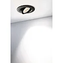 Deko-Light Proyector empotrado DIONE IP44 DTW 930-918 giratorio, Dim-To-Warm, con cable a través de IP44, negro regulable