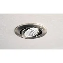 Deko-Light Proyector empotrado DIONE IP44 DTW 930-918 giratorio, Dim-To-Warm, con cable a través de IP44, níquel cepillado regulable
