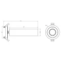Deko-Light Luminaria empotrable para techos SLIM cilíndrico, ajustable, UGR < 19 IP20, blanco regulable