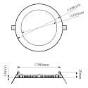 Deko-Light Luz downlight ANIK 380 redondo IP20 | IP44, blanco regulable