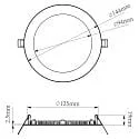 Deko-Light downlight ANIK CCT 130 round IP20 | IP44, white dimmable
