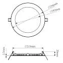 Deko-Light Luz downlight ANIK CCT 220 redondo IP20 | IP44, blanco regulable
