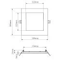 Deko-Light Luz downlight ANIK CCT 155 angular IP20 | IP44, blanco regulable