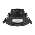 Proyector empotrado SURTUR TILT 68 CCT giratorio, CCT Switch IP20/IP44, negro regulable