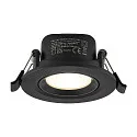 Deko-Light Proyector empotrado SURTUR TILT 68 CCT giratorio, CCT Switch IP20/IP44, negro regulable