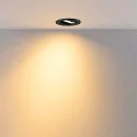 Deko-Light Proyector empotrado SURTUR TILT 83 CCT giratorio, CCT Switch IP20/IP44, negro regulable