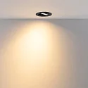 Deko-Light Proyector empotrado SURTUR TILT 83 CCT giratorio, CCT Switch IP20/IP44, negro regulable