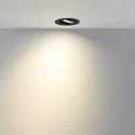 Deko-Light Proyector empotrado SURTUR TILT 83 CCT giratorio, CCT Switch IP20/IP44, negro regulable