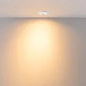 Deko-Light recessed spotlight SURTUR TILT 68 DTW swivelling, Dim-To-Warm IP20/IP44, white dimmable