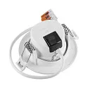 Deko-Light recessed spotlight SURTUR TILT 68 DTW swivelling, Dim-To-Warm IP20/IP44, white dimmable