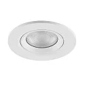 Deko-Light recessed spotlight SURTUR TILT 68 DTW swivelling, Dim-To-Warm IP20/IP44, white dimmable