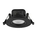 Proyector empotrado SURTUR TILT 68 DTW giratorio, Dim-To-Warm IP20/IP44, negro regulable