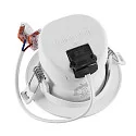 Deko-Light recessed spotlight SURTUR TILT 83 DTW swivelling, Dim-To-Warm IP20/IP44, white dimmable