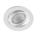 Deko-Light recessed spotlight SURTUR TILT 83 DTW swivelling, Dim-To-Warm IP20/IP44, white dimmable