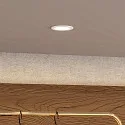 Deko-Light downlight ACRUX PRO 68 rigid, CCT Switch, UGR < 19 IP20/ IP54, glossy, white dimmable