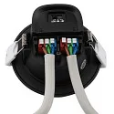 Deko-Light downlight ACRUX PRO 68 rigid, CCT Switch, UGR < 19 IP20/ IP54, glossy, black dimmable