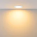 Deko-Light downlight ACRUX PRO 82 rigid, CCT Switch, UGR < 19 IP20/ IP54, glossy, white dimmable