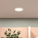 Deko-Light downlight ACRUX PRO 82 rigid, CCT Switch, UGR < 19 IP20/ IP54, glossy, white dimmable