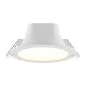 Deko-Light downlight ACRUX PRO 120 rigid, CCT Switch, UGR < 19, multipower IP20/ IP54, glossy, white dimmable