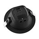 Deko-Light Luz downlight ACRUX PRO 120 rígido, CCT Switch, UGR < 19, multipower IP20/ IP54, brillante, negro regulable