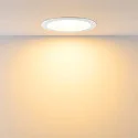Luz downlight ACRUX PRO 190 rígido, CCT Switch, UGR < 19, multipower IP20/ IP54, brillante, blanco regulable