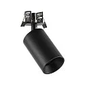 Proyector empotrado CAN TILT ROUND SINGLE de 1 llama, redondo, giro cardánico GU10 IP20, negro