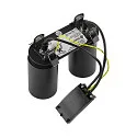 Deko-Light Proyector empotrado CAN TILT ROUND DOUBLE de 2 llamas, redondo, giro cardánico GU10 IP20, negro