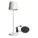battery table lamp BUNDLE CANIS set of 1, with charger IP65, mat, white dimmable