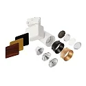 Deko-Light Luminaria trifásica NIHAL MINI incl. adaptador trifásico IP20, blanco regulable