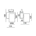 Deko-Light Foco trifásico NIHAL incl. adaptador trifásico IP20, blanco regulable