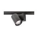 Foco trifásico NIHAL incl. adaptador trifásico IP20, negro regulable