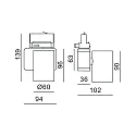 Deko-Light LED 3-phase spot NIHAL MINI, 13.5W 3000K 950lm 35°, dimmable, silver