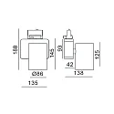 Deko-Light LED 3-phase spot NIHAL, 30W 4000K 2860lm 33°, dimmable, silver