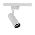 Foco trifásico LUCEA 10 IP20, transparente, blanco regulable