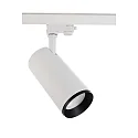 Foco trifásico LUCEA 30 IP20, transparente, blanco regulable