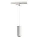 Foco trifásico LUCEA 20 IP20, transparente, blanco tráfico regulable