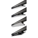 Luminaria trifásica LINEAR PRO TILT IP20, blanco tráfico 