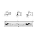 Luminaria trifásica LINEAR PRO TILT IP20, blanco tráfico 