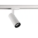 Foco monofásico LUCEA TILT IP20, blanco tráfico regulable