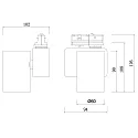 Foco monofásico NIHAL MINI corriente constante IP20, blanco regulable