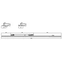 Deko-Light Luminaria trifásica LINEAR PRO FOLD DALI rígido, controlable por DALI IP20, blanco regulable