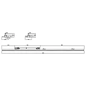 Luminaria trifásica LINEAR PRO FOLD rígido, conmutable, multipower IP20, negro 