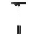 Luminaria colgante trifásica CAN 150 abajo, cilíndrico, corto GU10 IP20, negro