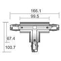 Deko-Light Conector en T trifásico D LINE flexible, blanco