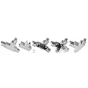 Conector en T trifásico D LINE flexible, negro