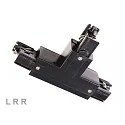 Conector en T trifásico D LINE flexible, negro