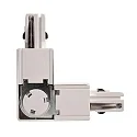 Deko-Light Conector en L trifásico D LINE izquierda-derecha con mecanismo intercambiable, blanco