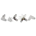 Deko-Light Conector en L trifásico D LINE izquierda-derecha con mecanismo intercambiable, gris